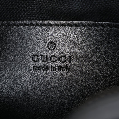 Gucci Calfskin Matelasse Monochrome Mini GG Marmont Chain Shoulder Bag Black 6 of 11