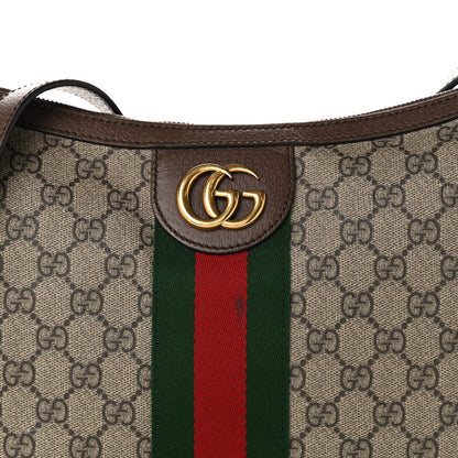 Gucci GG Supreme Monogram Web Small Ophidia Half Moon Hobo Brown 8 of 10