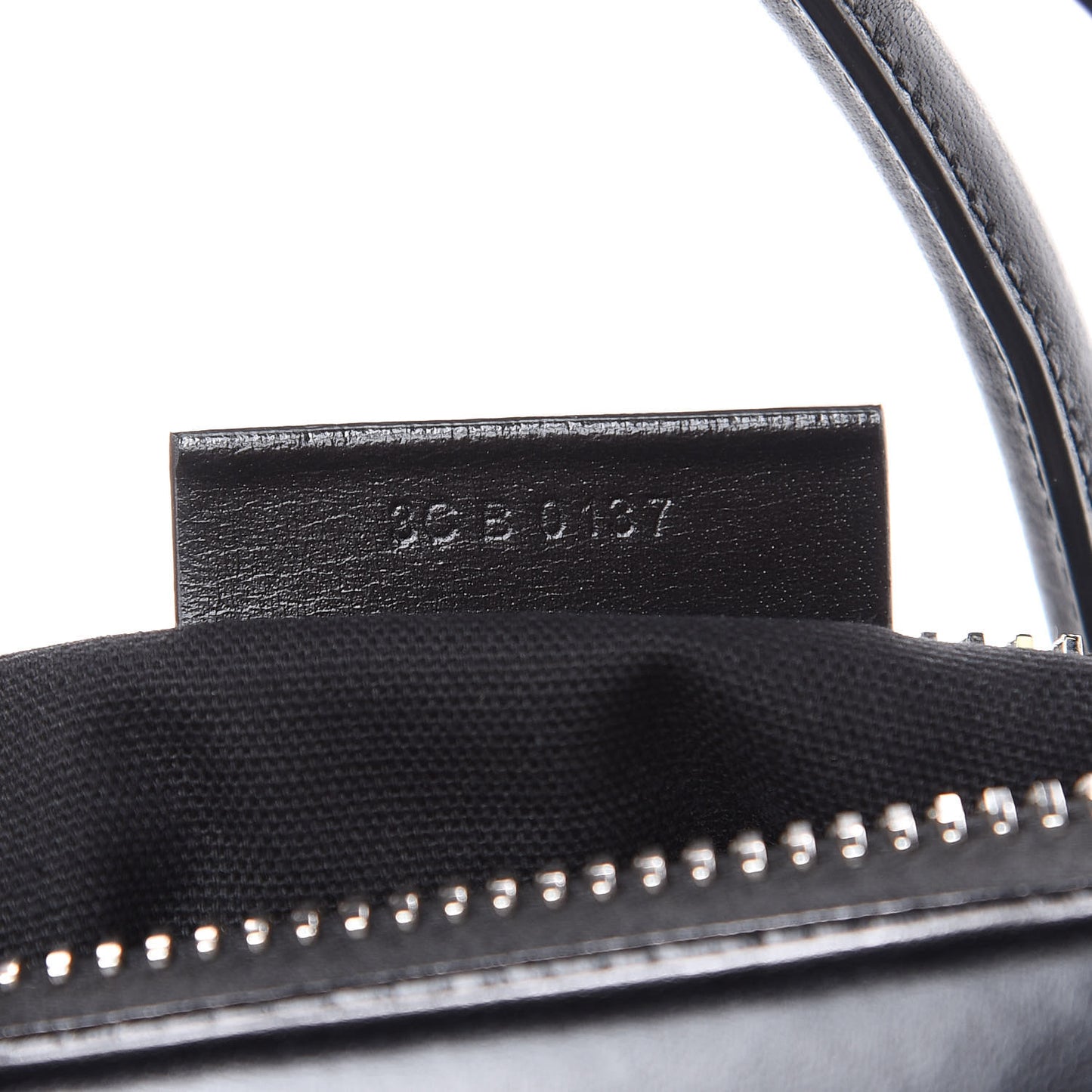 Shiny Lord Calfskin Small Antigona Black