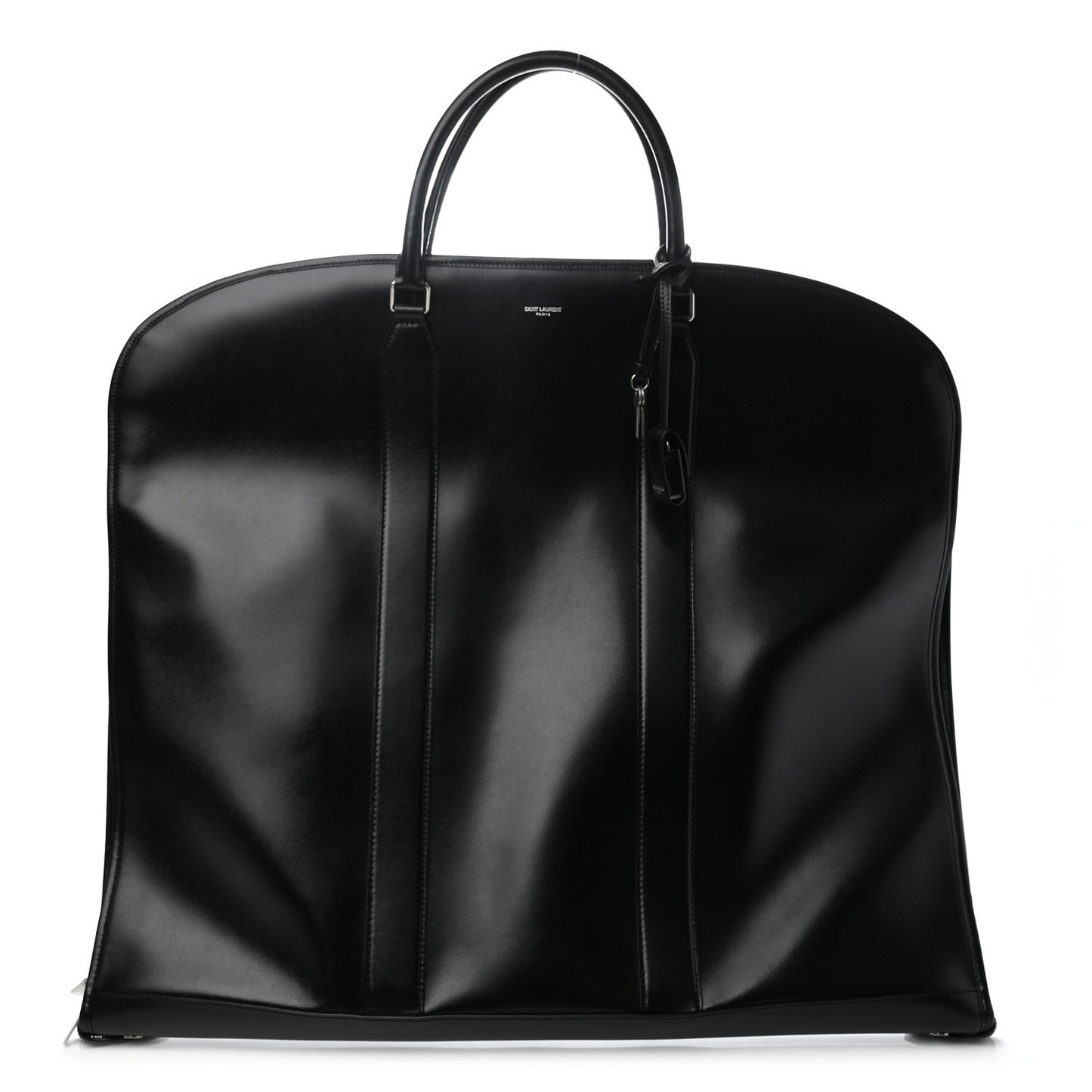Calfskin Suit Garment Bag Black