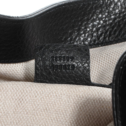 Gucci Pebbled Calfskin Medium Soho Shoulder Bag Black 7 of 7