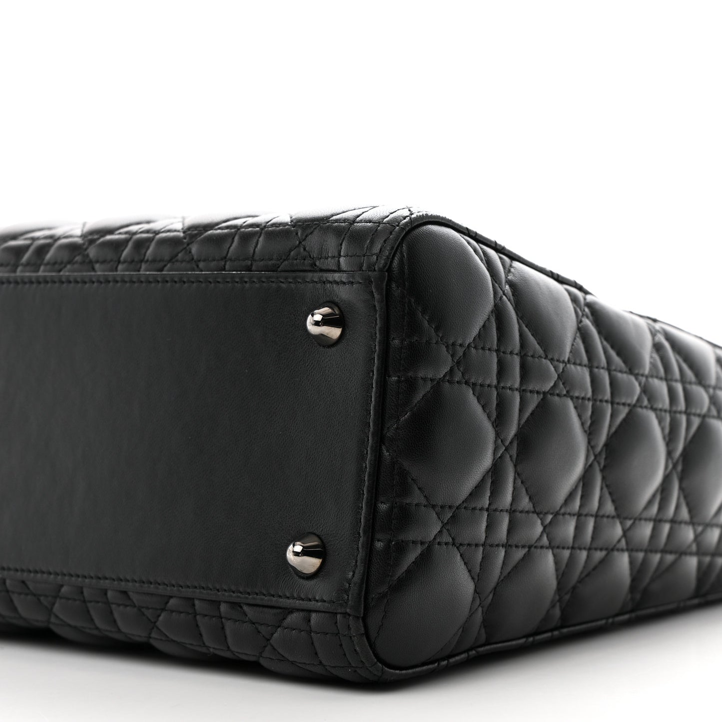Lambskin Cannage Large Lady Dior Black