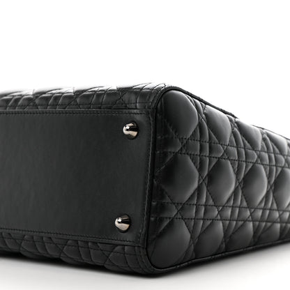 Christian Dior Lambskin Cannage Large Lady Dior Black 10 of 10