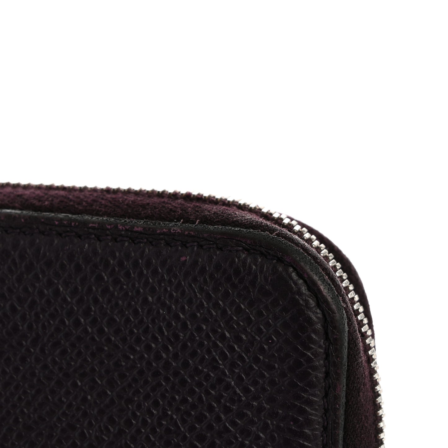 Epsom Silk'In Wallet Raisin
