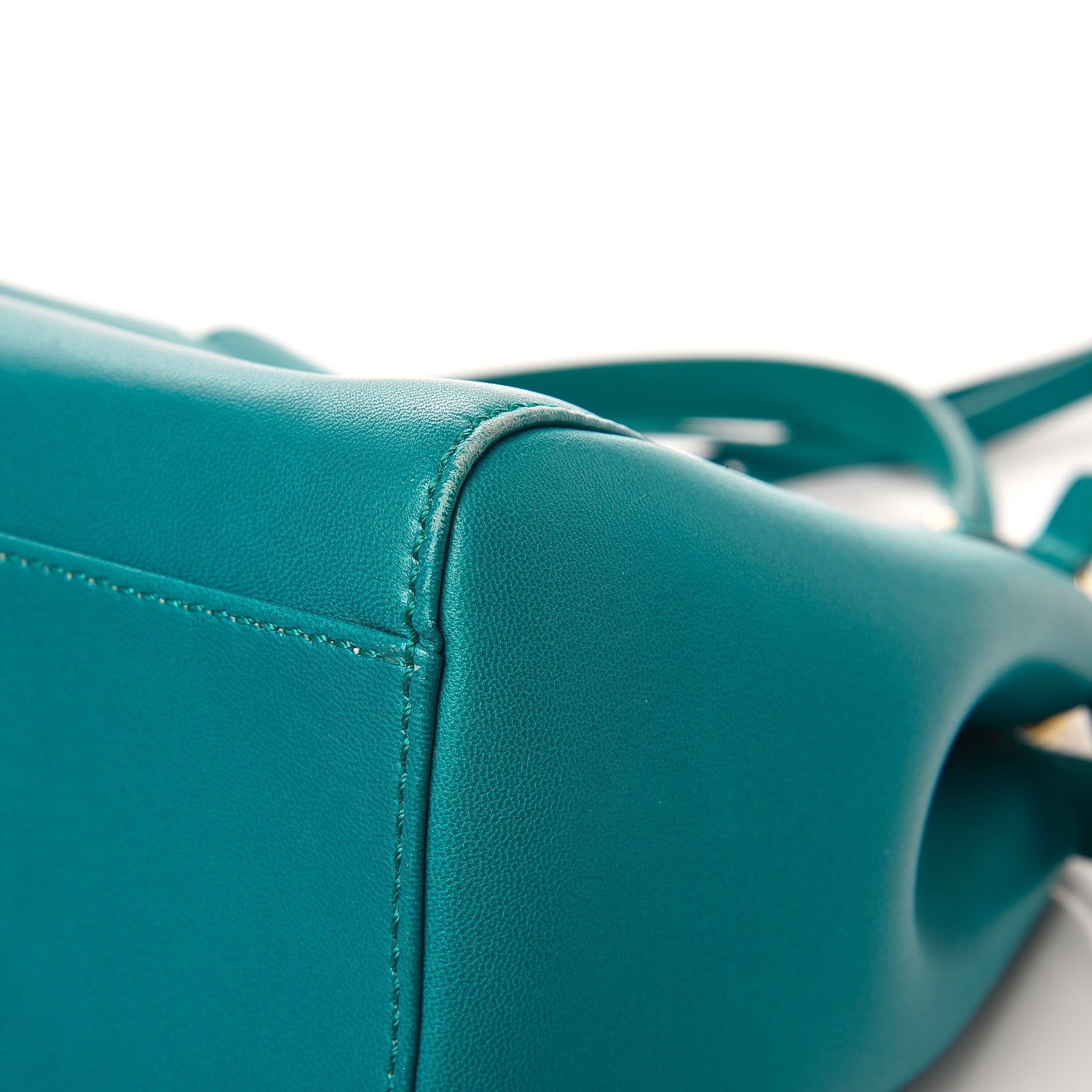 Fendi Nappa Mini Peekaboo Iconic Satchel Lago 10 of 11