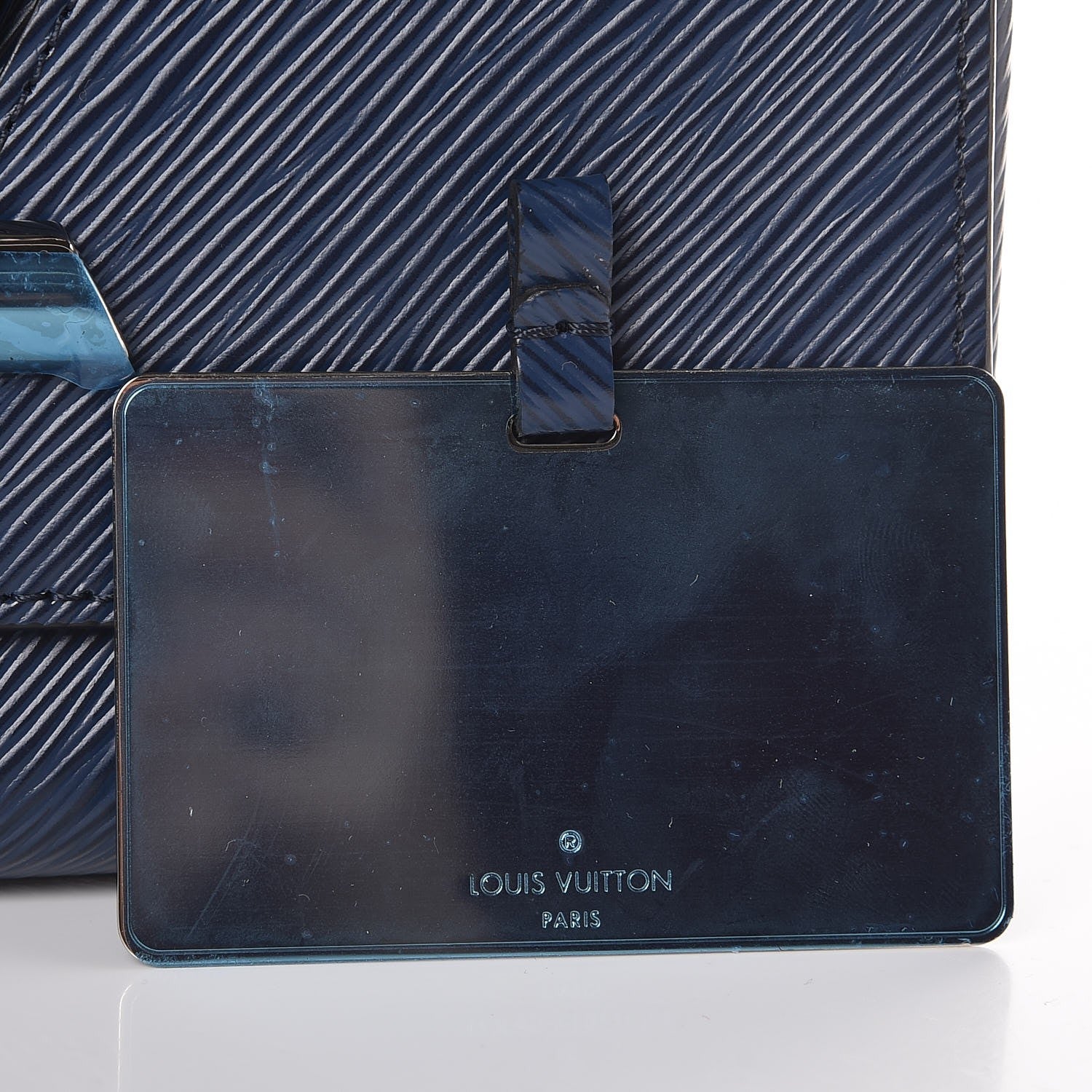Louis Vuitton Epi Twist Shoulder Bag MM Indigo 7 of 8