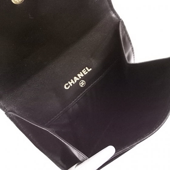 Chanel Patent CC Wallet Black 6 of 9