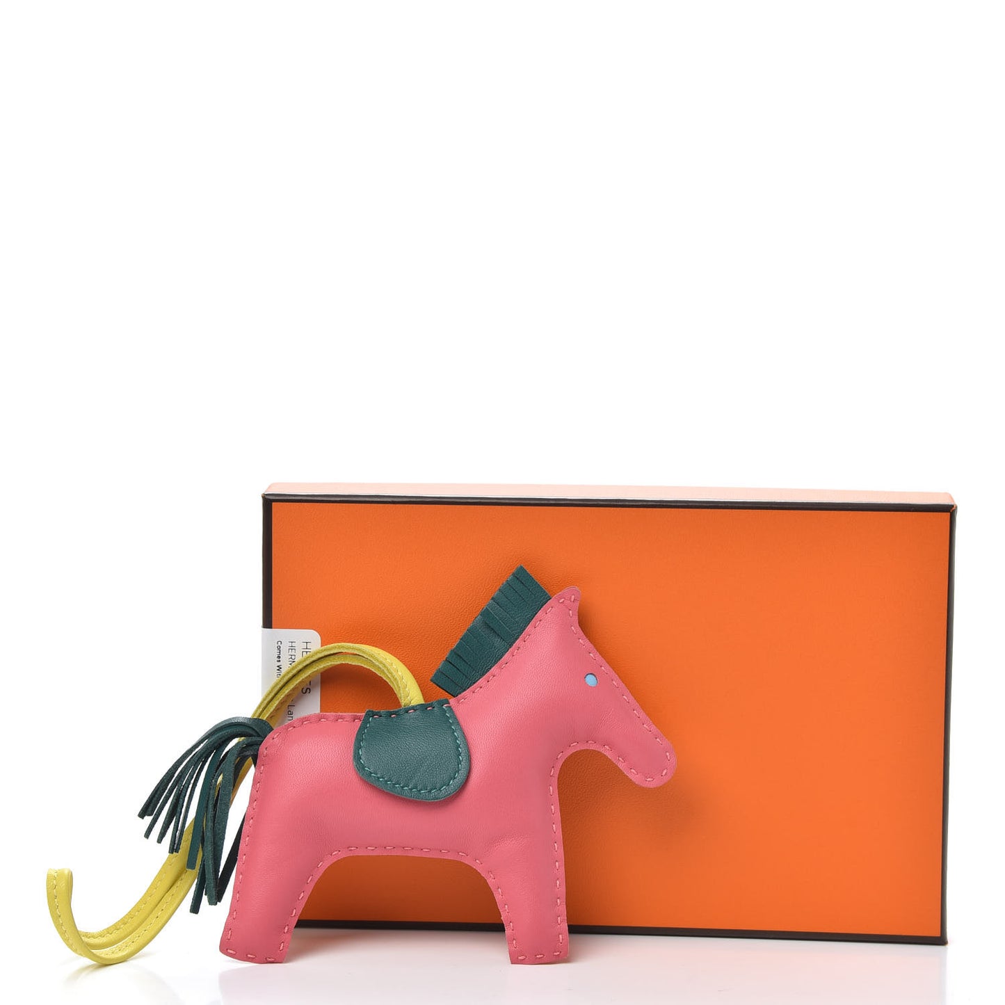 Milo Lambskin Grigri Rodeo Horse Bag Charm MM Rose Azalee Malachite Lime Celeste
