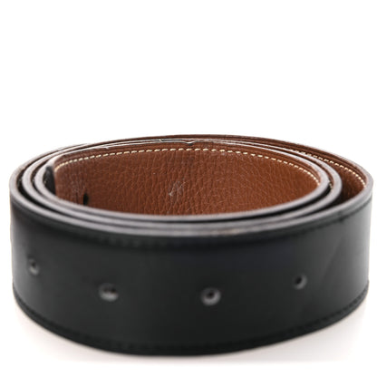 Hermes Box Togo 32mm H Belt 80 32 Black Gold 6 of 10
