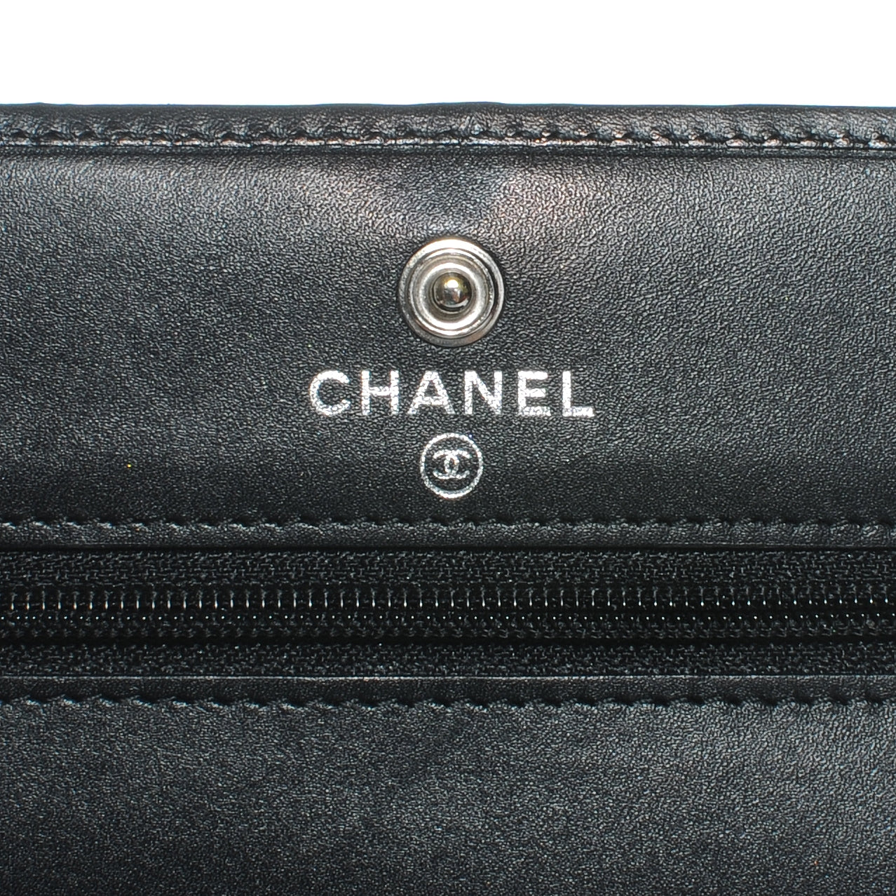Chanel Calfskin Quilted Cambon Wallet On Chain WOC Black 5 of 8
