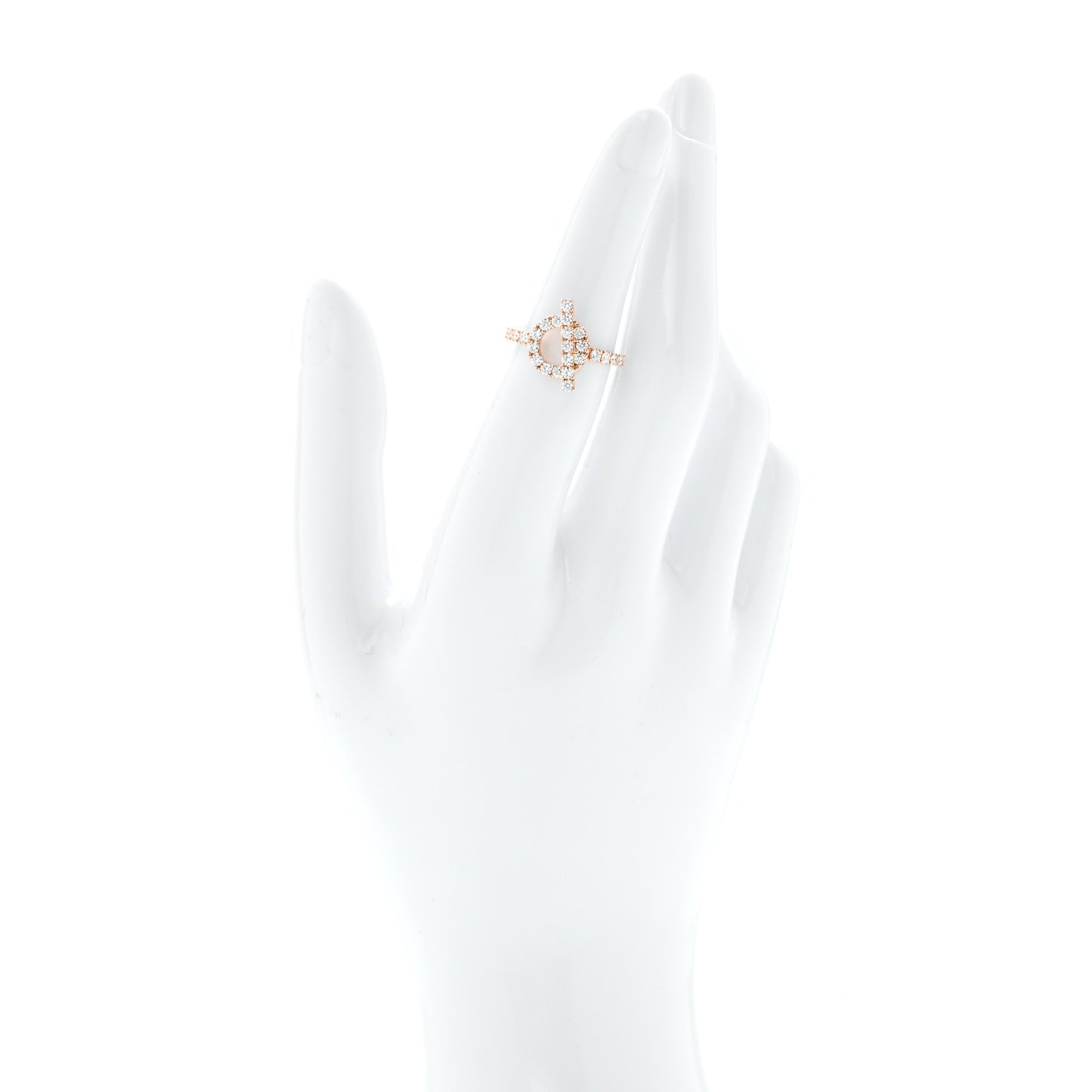 18K Rose Gold Diamond Finesse Ring 50 5.25
