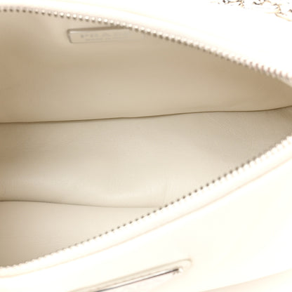 Prada Nappa Soft Padded Re-Edition 2005 Shoulder Bag White 5 of 8