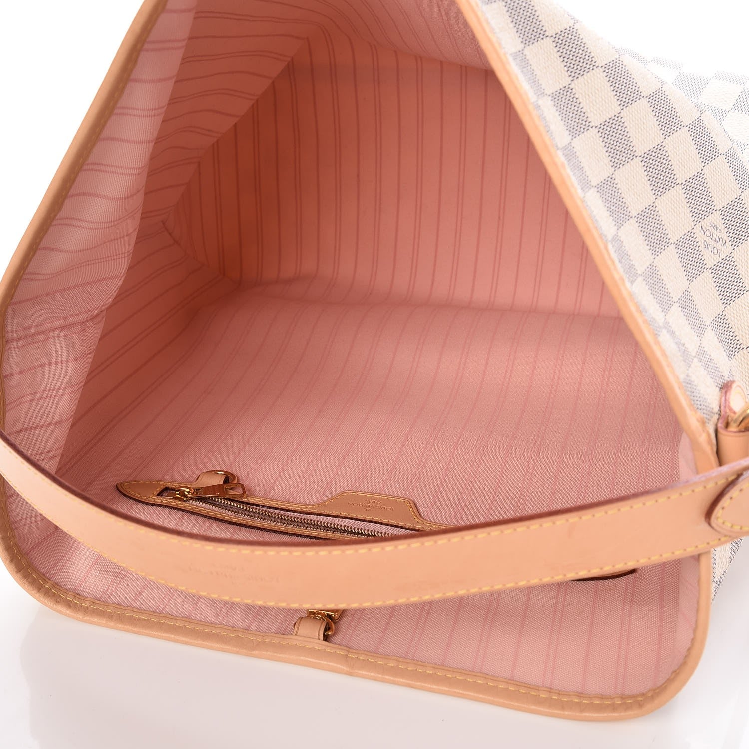 Louis Vuitton Damier Azur Delightful MM Rose Ballerine 5 of 7