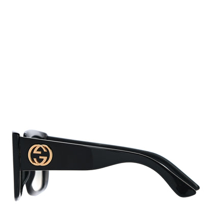 Gucci Acetate Square Frame Sunglasses GG0142SA Black 2 of 7