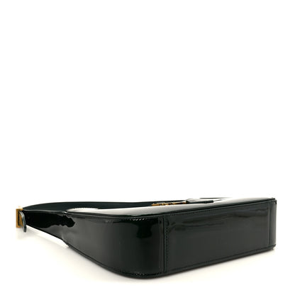 Saint Laurent Patent Le 5 A 7 Hobo Dark Leaf 4 of 10