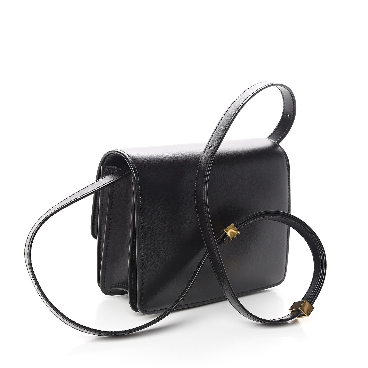 Box Calfskin Small Classic Box Flap Bag Black