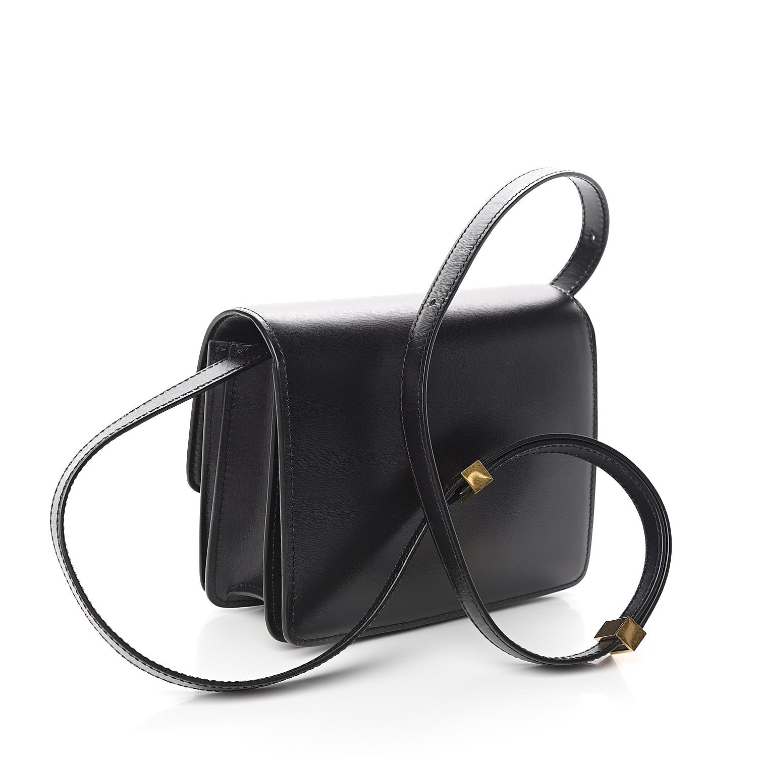 Celine Box Calfskin Small Classic Box Flap Bag Black 2 of 10