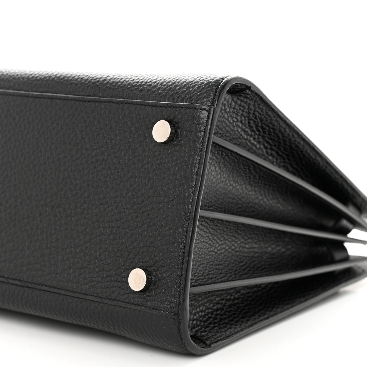 Grained Calfskin Small Sac De Jour Black