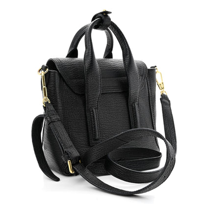 3.1 Phillip Lim Textured Calfskin Mini Pashli Satchel Black 3 of 16