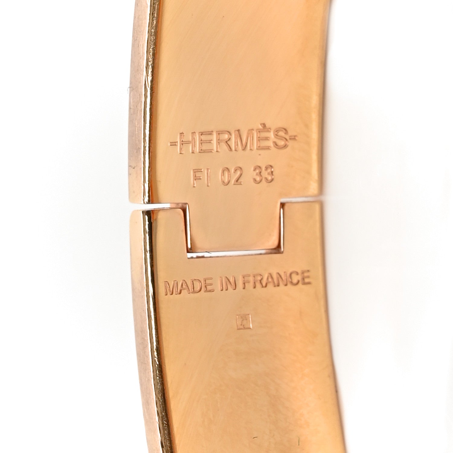 Hermes Enamel Narrow Clic Clac H Bracelet Gris Orage 4 of 5