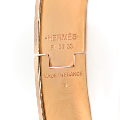Hermes Enamel Narrow Clic Clac H Bracelet Gris Orage 4 of 5