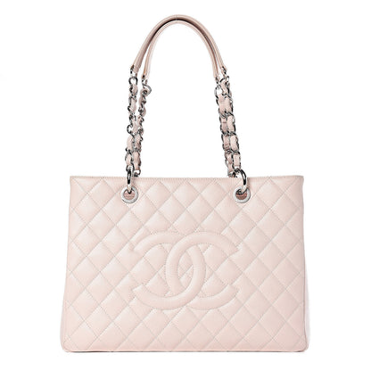 Chanel Caviar Quilted Grand Shopping Tote GST Light Pink 1 of 12