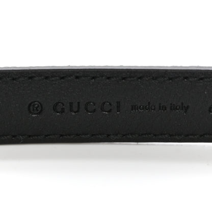 Gucci Suede Calfskin Torchon Double G 15mm Belt 85 34 Black 5 of 6