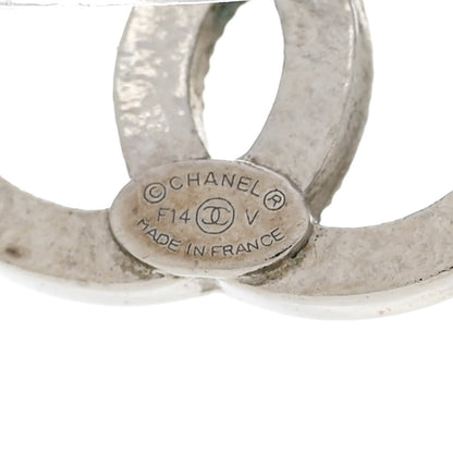 Chanel Crystal CC Earrings Silver 4 of 6
