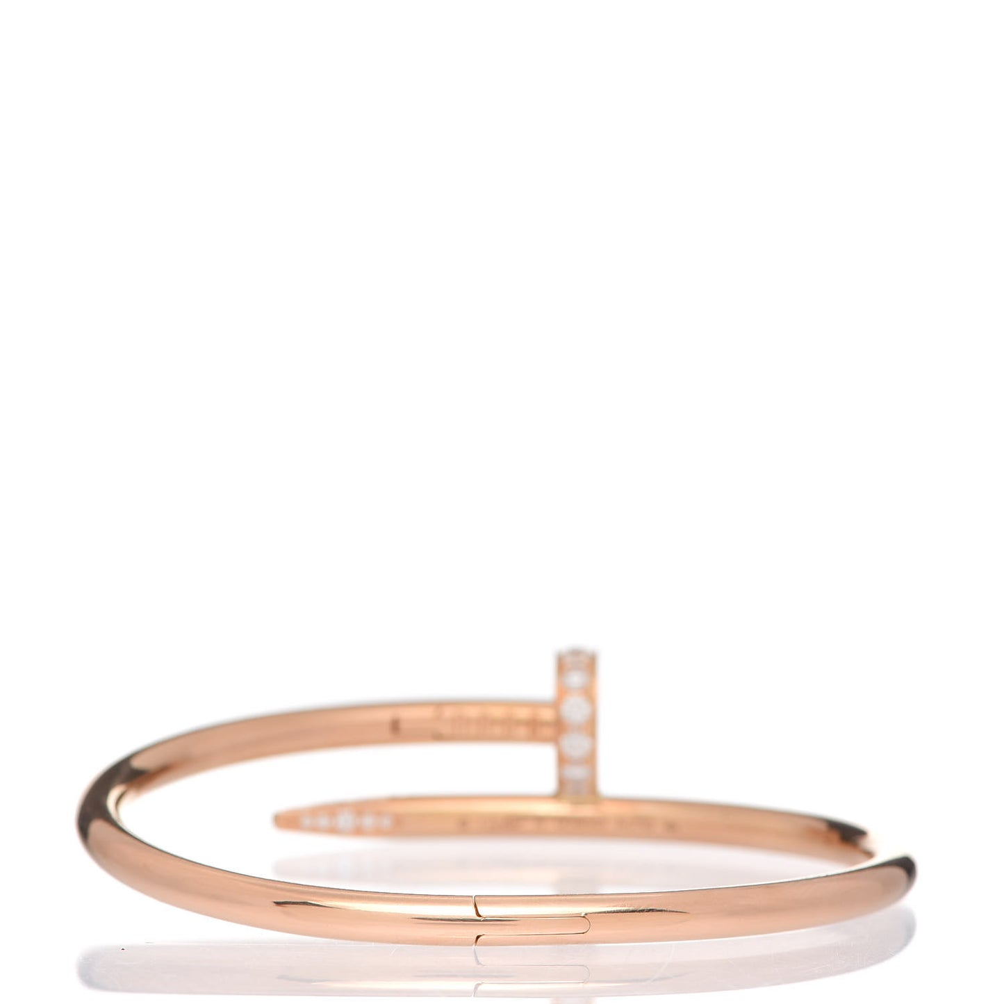 18K Pink Gold Diamond Juste Un Clou Bracelet 15