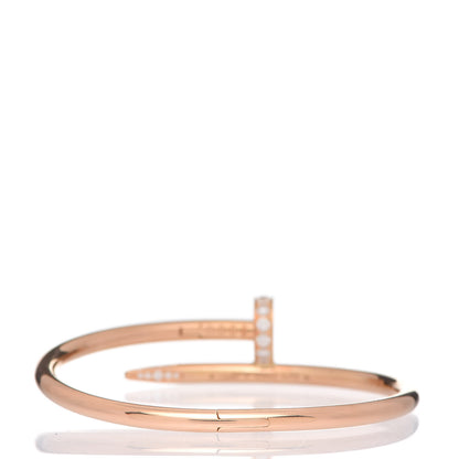 Cartier 18K Pink Gold Diamond Juste Un Clou Bracelet 15 3 of 5