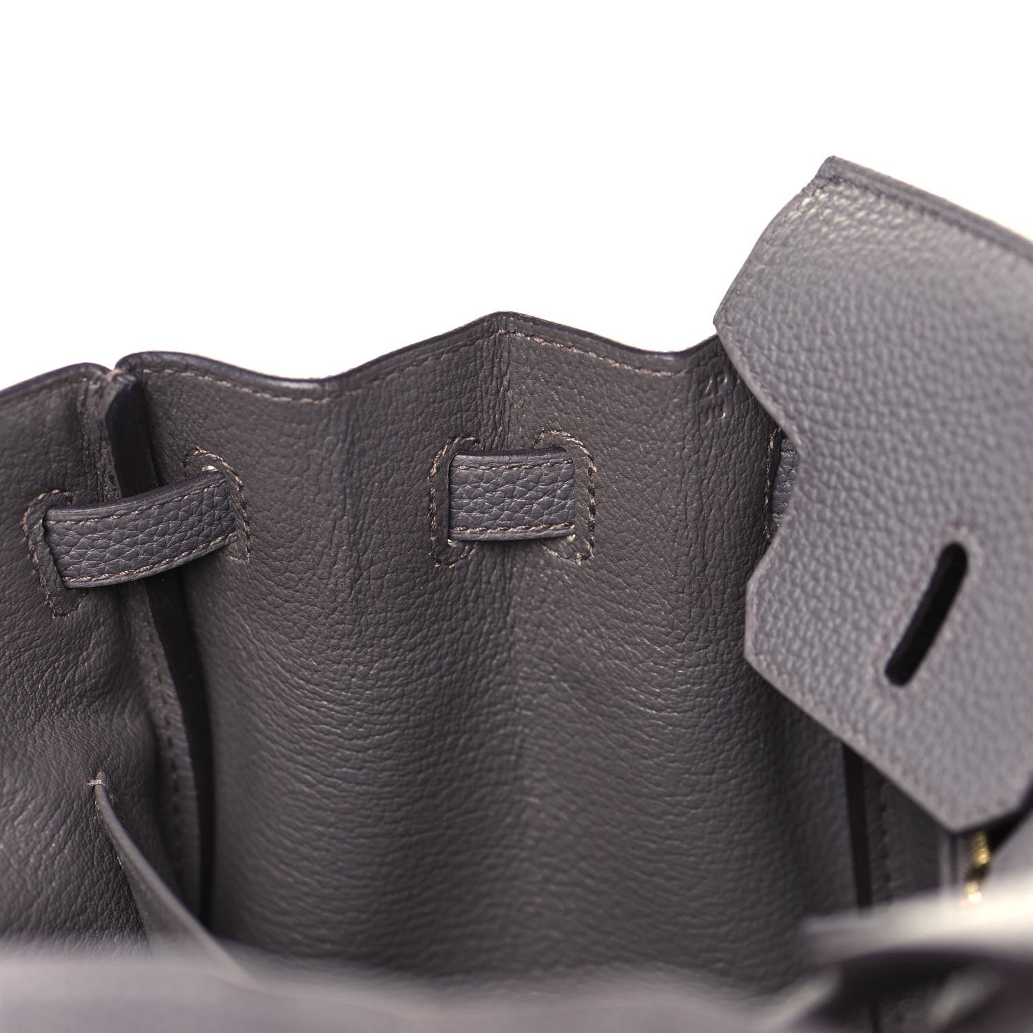 Hermes Togo Birkin 25 Etain 16 of 34