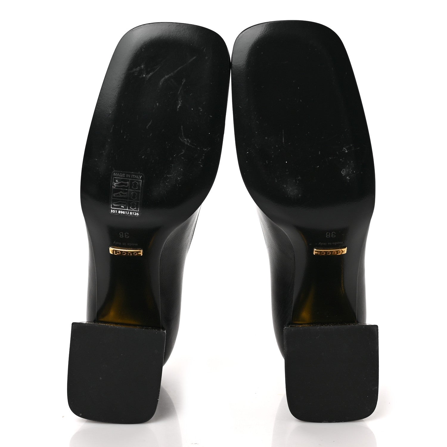 Gucci Malaga Kid Horsebit 75mm Pumps 38 Black 5 of 8