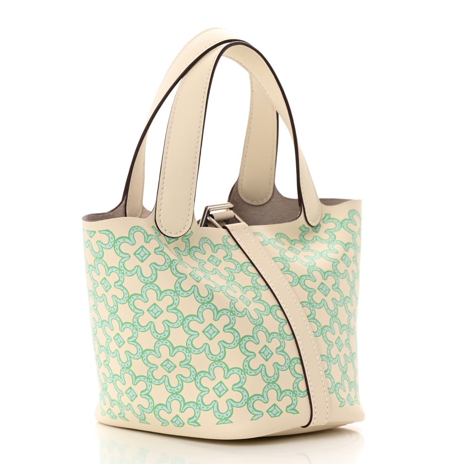 Hermes Swift Micro Lucky Daisy Picotin Lock Nata Vert 3 of 11