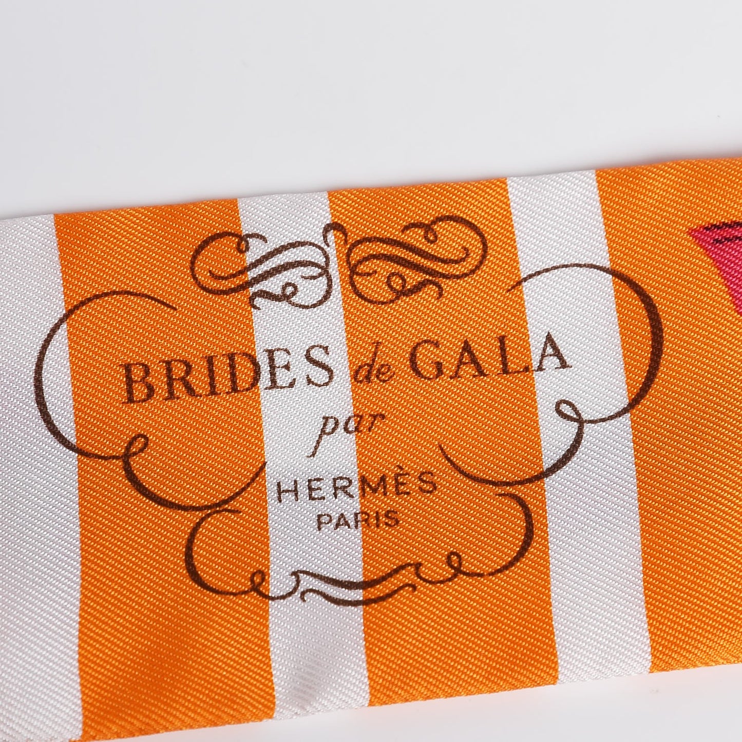 Silk Brides de Gala Bayaderes Twilly Orange Blanc Cherry