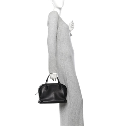 The Row Polished Saddle Calfskin Agnes 12 Black 2 of 9