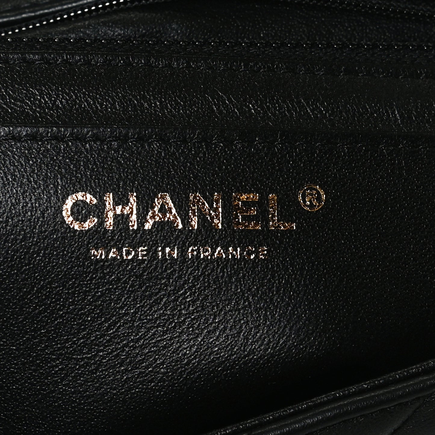 Lambskin Quilted Mini Rectangular Flap Black