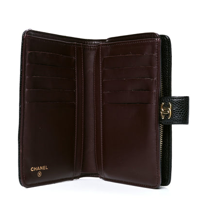 Chanel Caviar Quilted Zipped Pocket Wallet Black 4 of 6