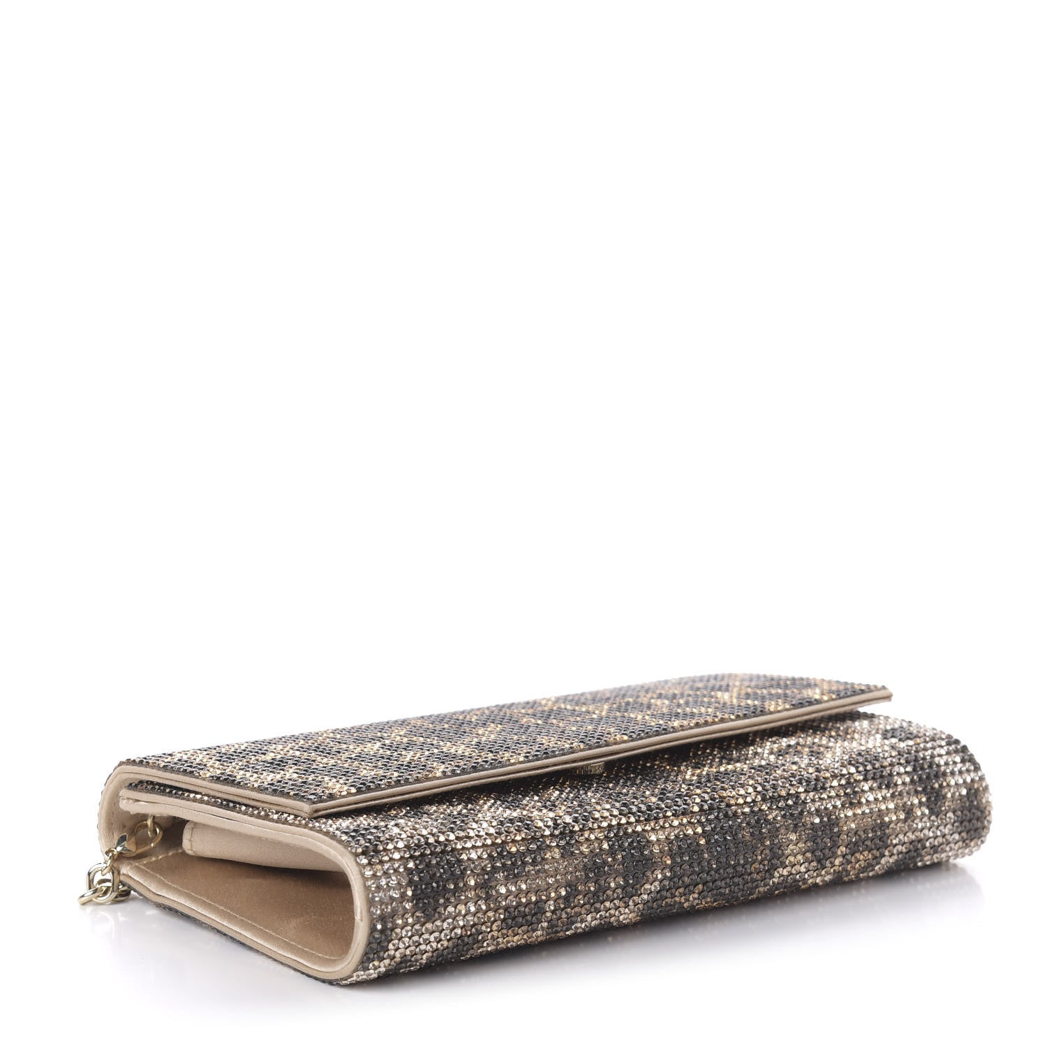 Judith Leiber Swarovski Crystal Fizzoni Leopard Clutch Champagne Multicolor 4 of 11