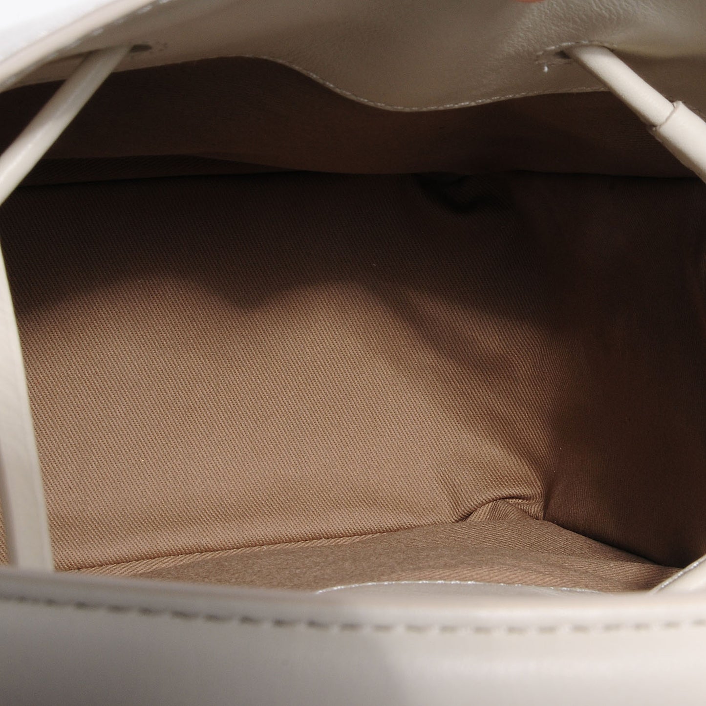 3.1 Smooth Leather Small Soleil Bucket Bag Off White