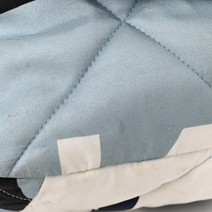 Chanel Silk Maxi Scarf Chanel 19 Flap Black Blue White 14 of 17
