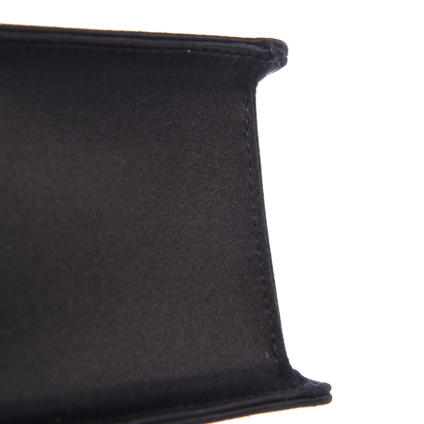Satin Crystal Mini Sylvie Top Handle Bag Black