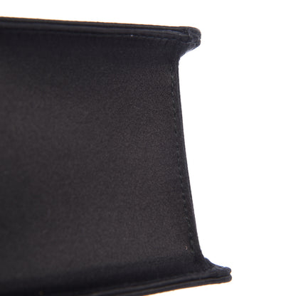 Gucci Satin Crystal Mini Sylvie Top Handle Bag Black 15 of 17