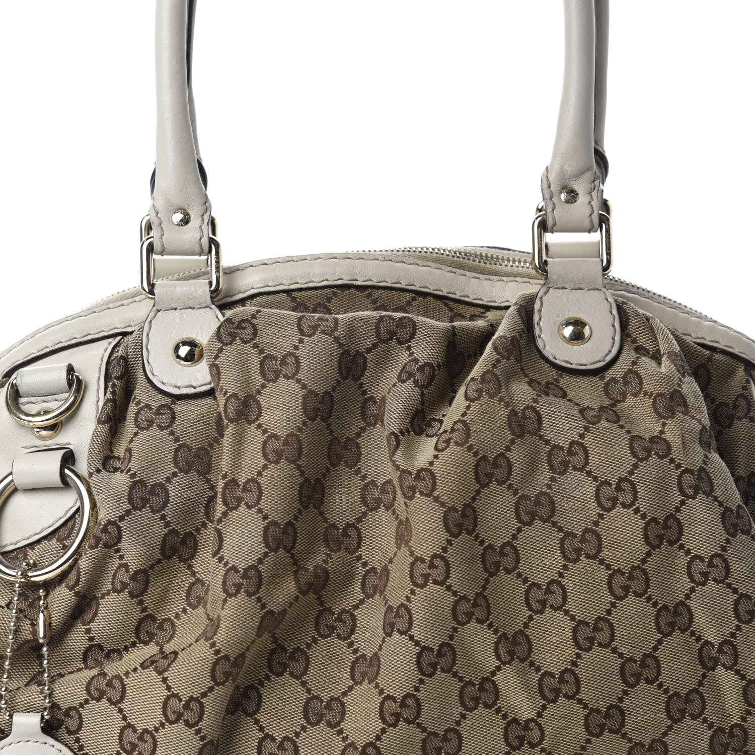 Gucci Monogram Medium Sukey Boston Off White 14 of 14