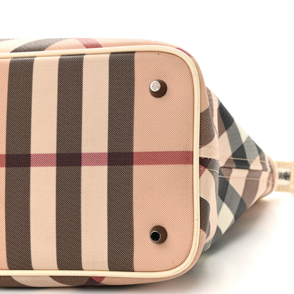 Burberry Nova Check Large Nickie Tote White 11 of 16