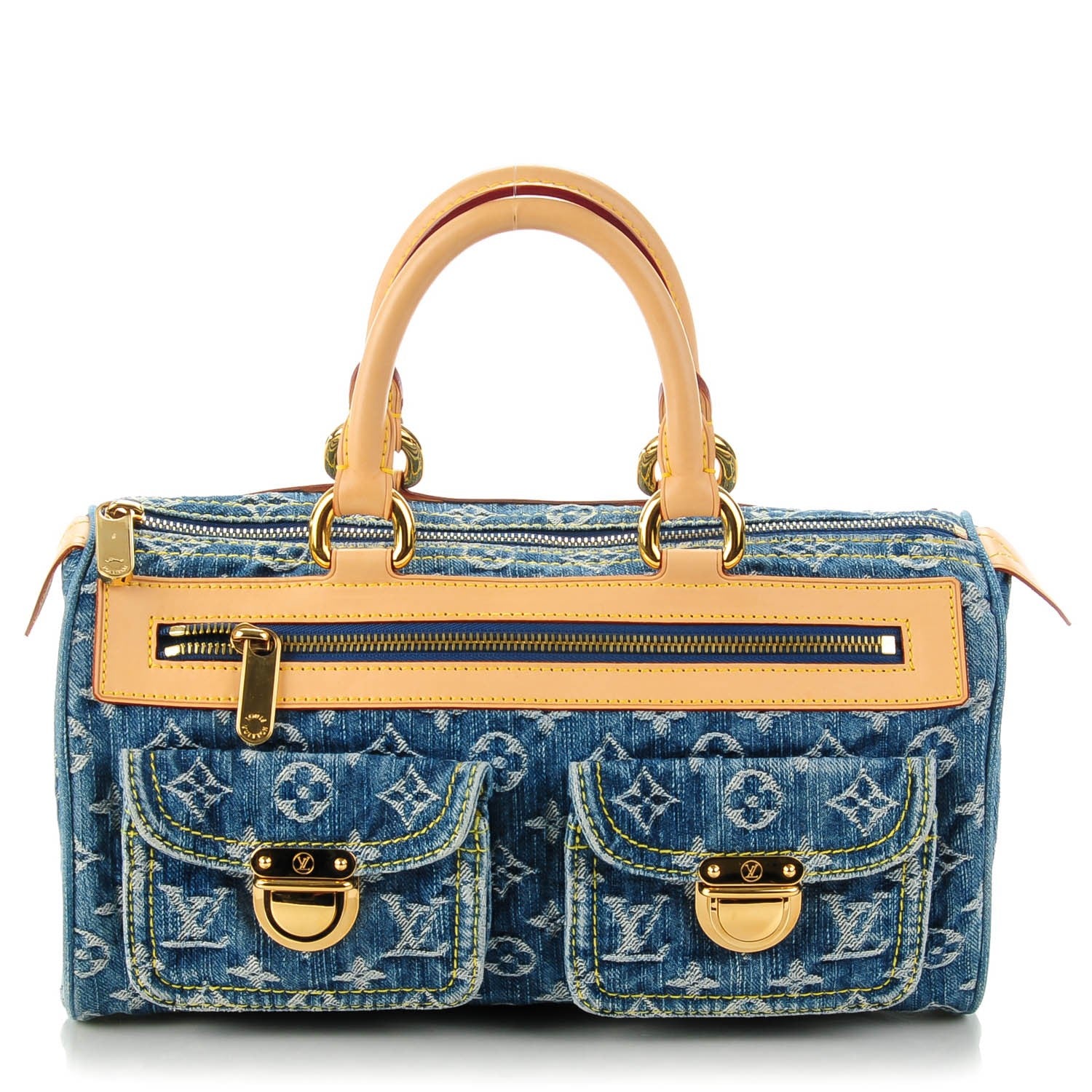 Louis Vuitton Monogram Denim Neo Speedy Blue 1 of 7