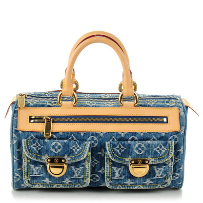 Louis Vuitton Monogram Denim Neo Speedy Blue 1 of 7