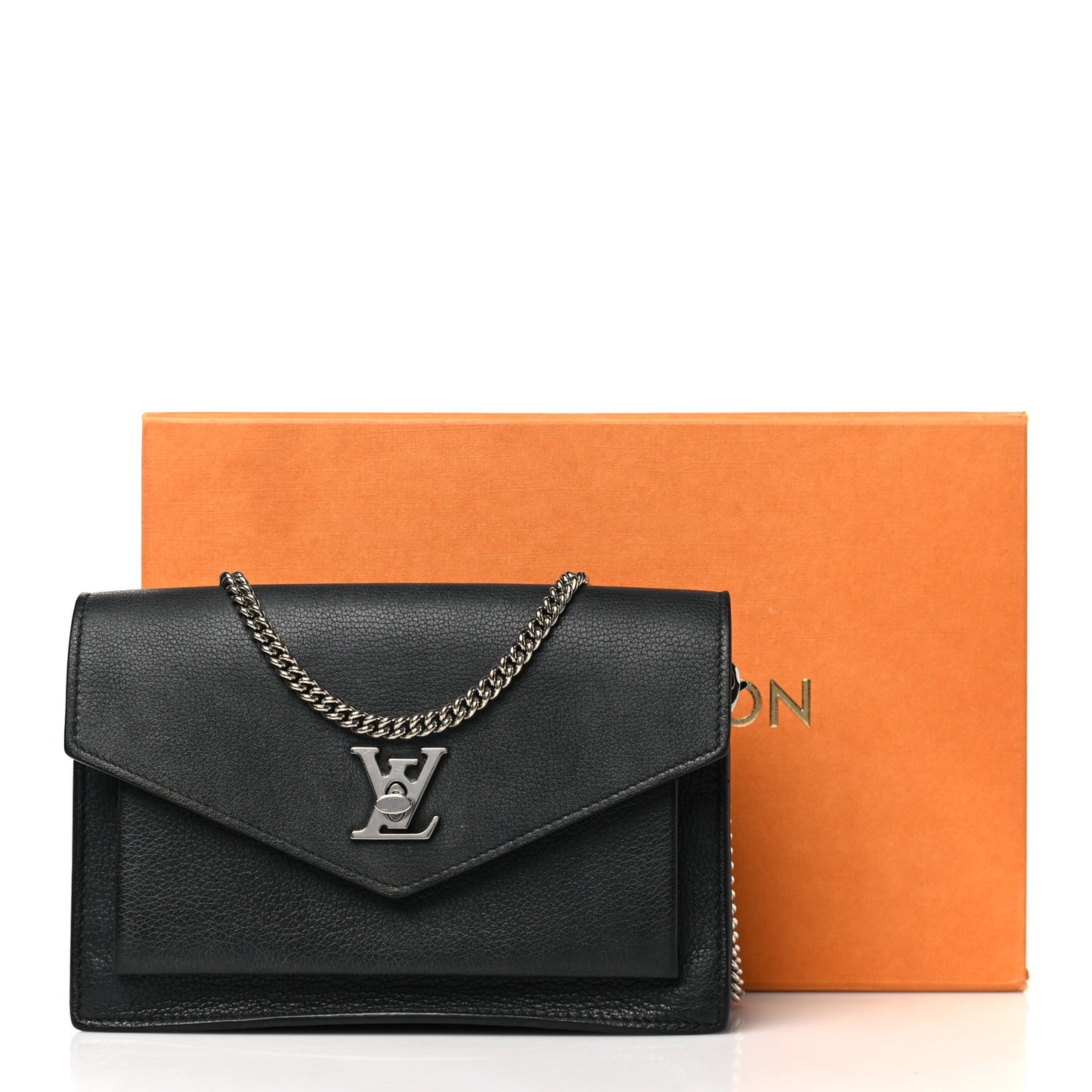 Soft Calfskin My Lockme Pochette Black