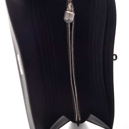 Hermes Epsom Kelly Longue Wallet Black 7 of 10
