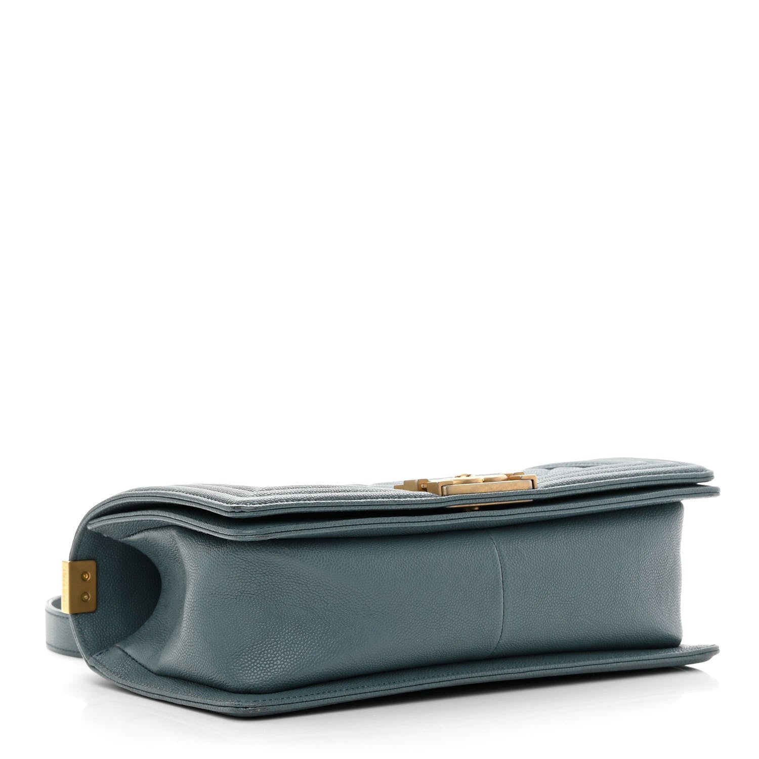 Chanel Caviar Quilted Medium Boy Flap Blue 4 of 17
