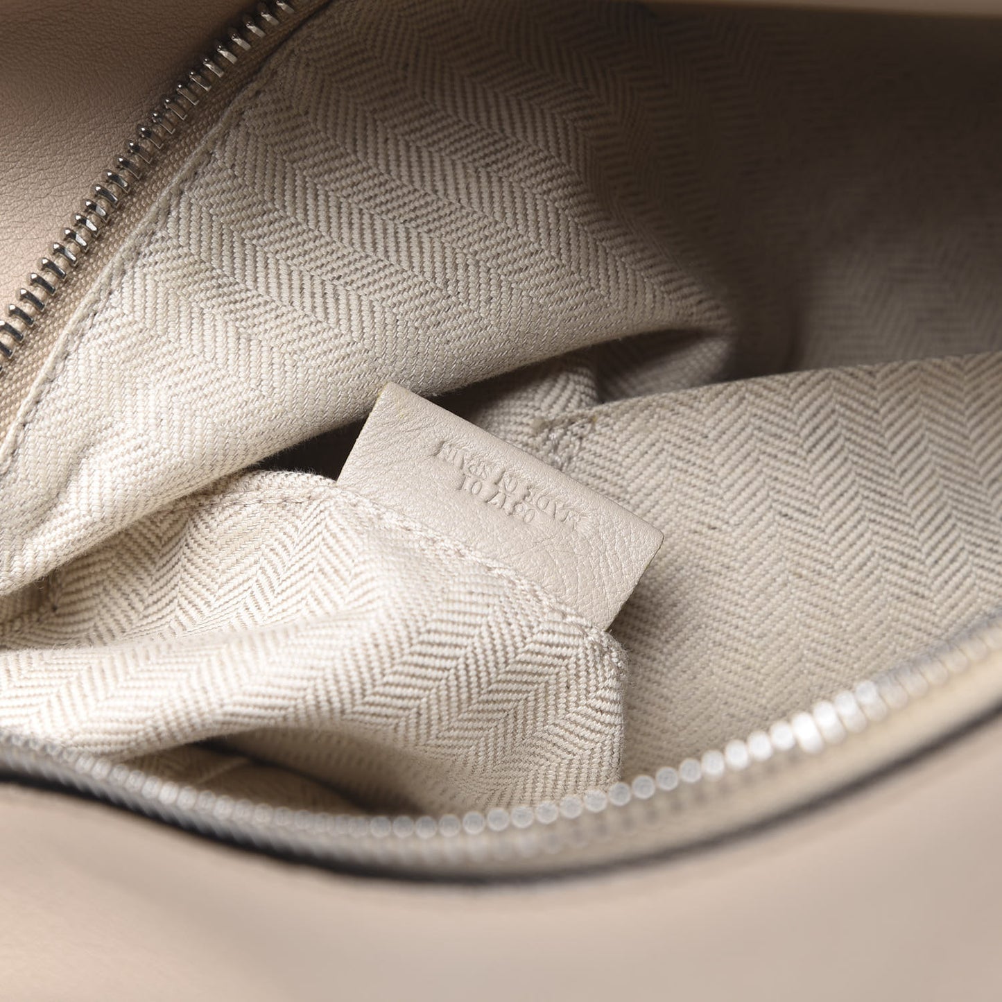 Calfskin Medium Puzzle Bag Light Oat